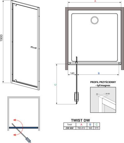     Radaway Twist 80  