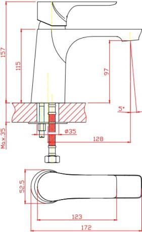  1 Orange Aristo M19-021b  