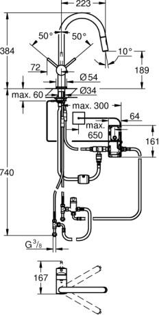  Grohe Minta Touch 31358002   