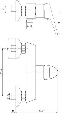  Aquanet Round Handle SD90707  